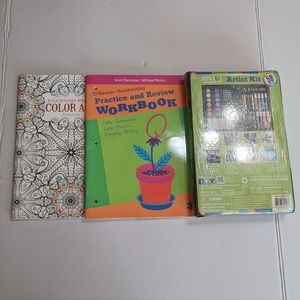 Set of 2 books and an Art Kits *New*